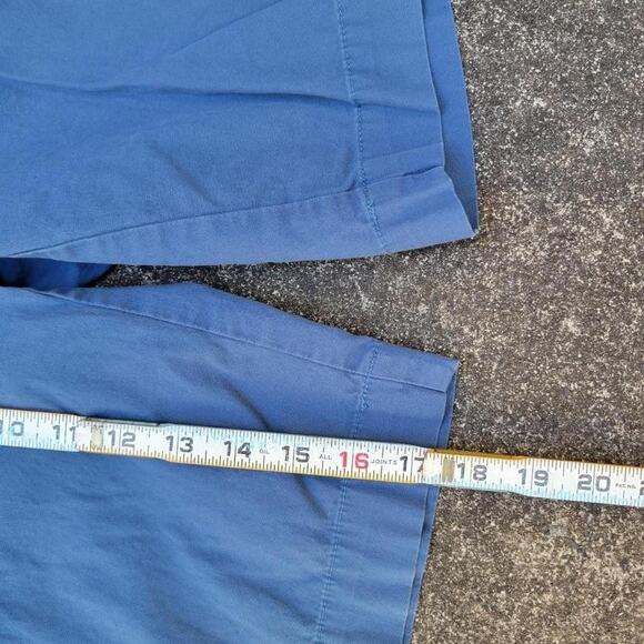 Vtg Y2k PATAGONIA Mountain Box Logo Blue Plain Hiking Outdoors Cargo Shorts Sz 6 - Picture 4 of 4